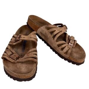 Birkenstock Womens Granada Soft Footbed Sandals 39 Tan